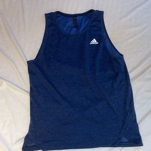 Mens Adidas navy tank size medium